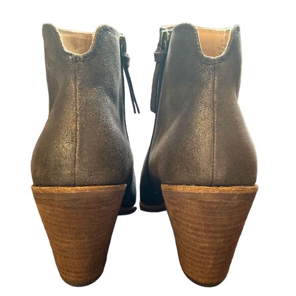 Söfft Dark Brown Espresso Tilton Women's Leather Heeled Booties Size 11 - Picture 2 of 13